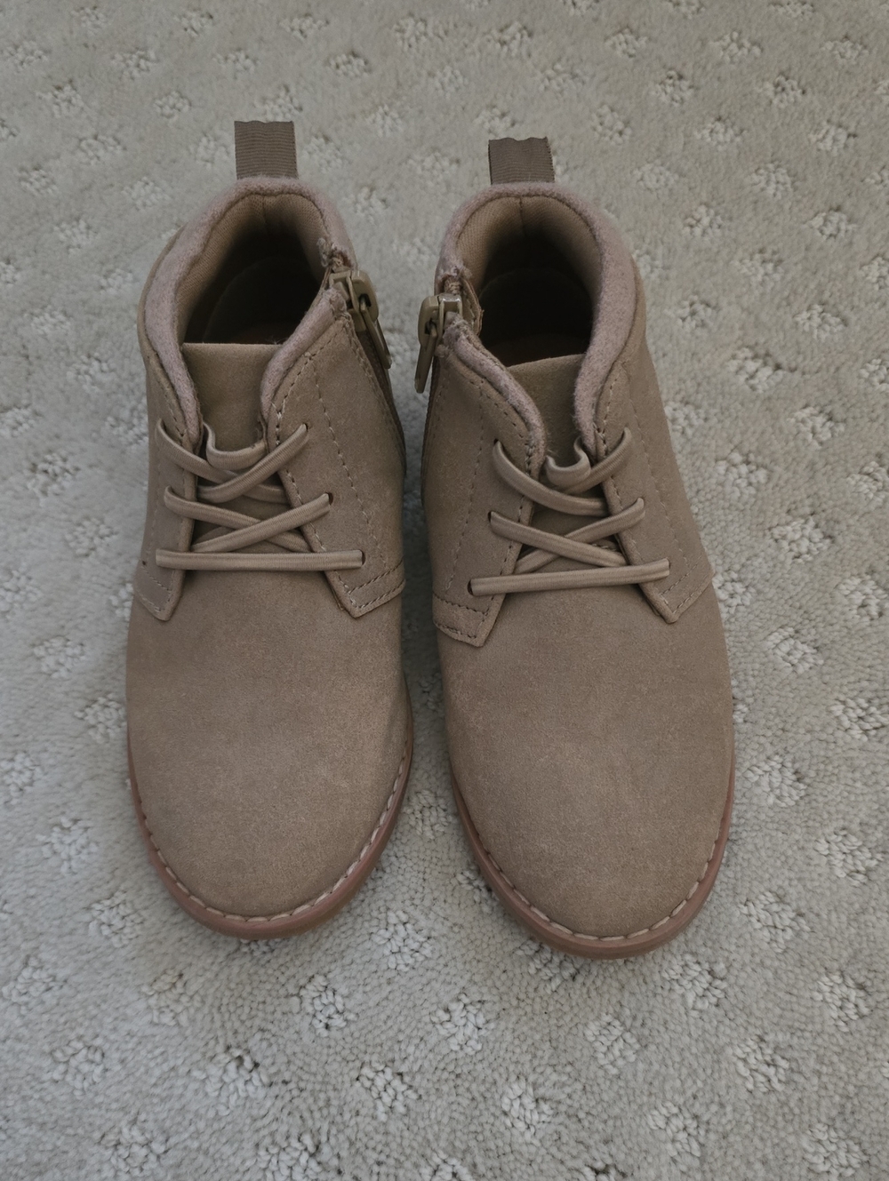 Nordstrom Kids Gabriel Chukka Suede Boots In Tan Root Sz 9